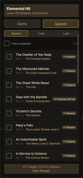 PathPilot Overlay - Quests